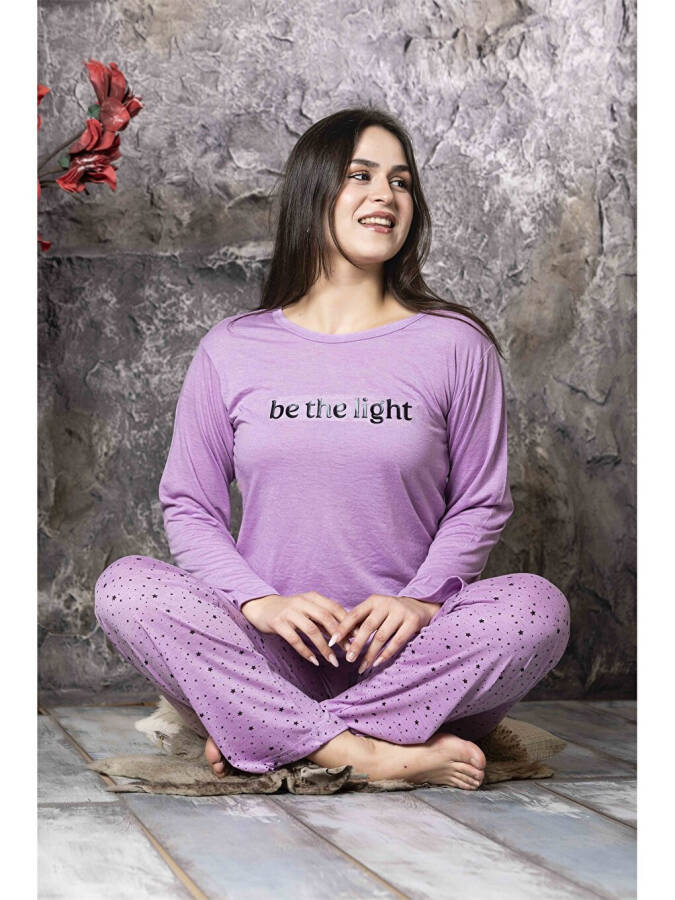 Women's Bicycle Neck Pajama Set - 3