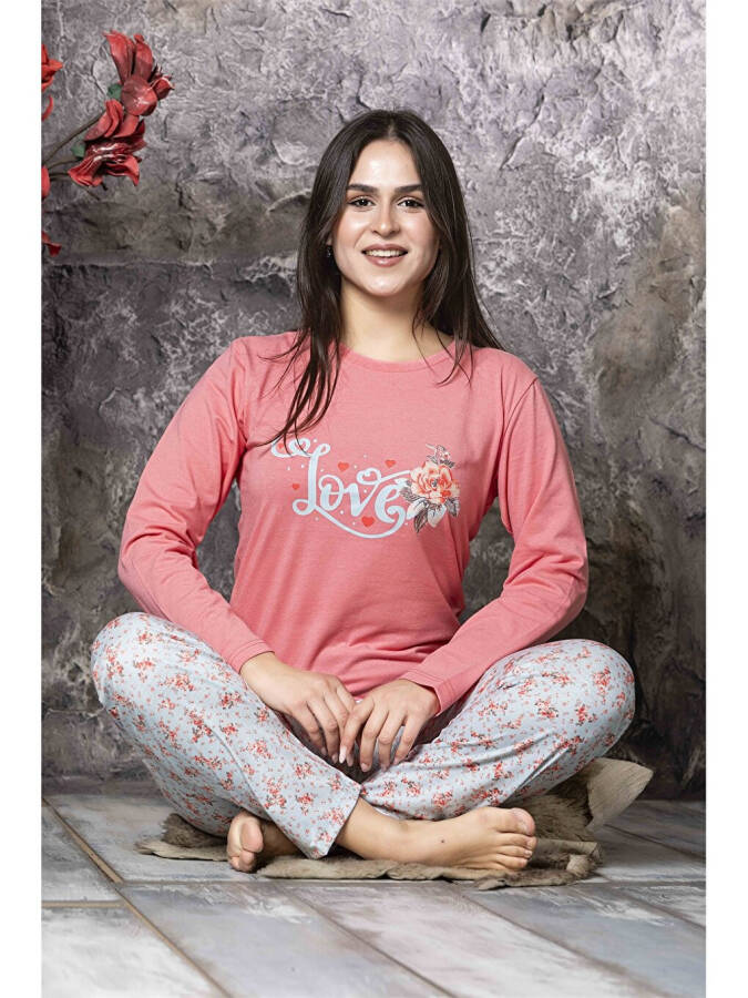 Women's Bicycle Neck Pajama Set - 3