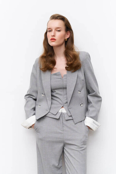 Women's Blazer Jacket Grey 510042 - 9