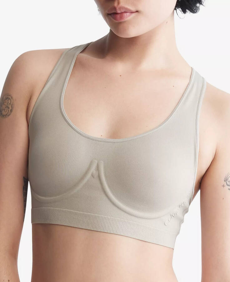 Women's Bonded Flex Unlined Bralette QF6945 Winter Linen - 1