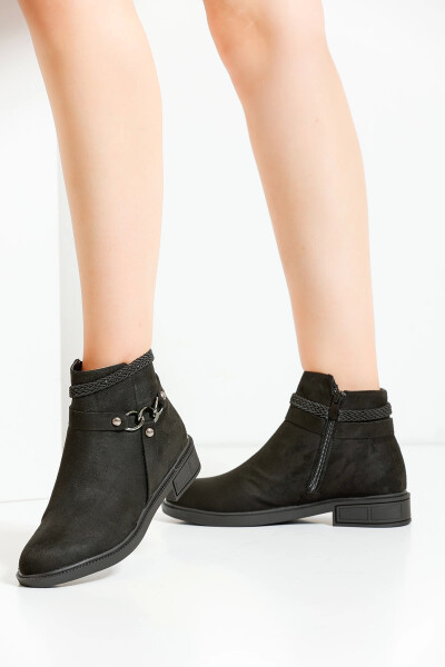 Women's Boot A100 - Black Suede - 2