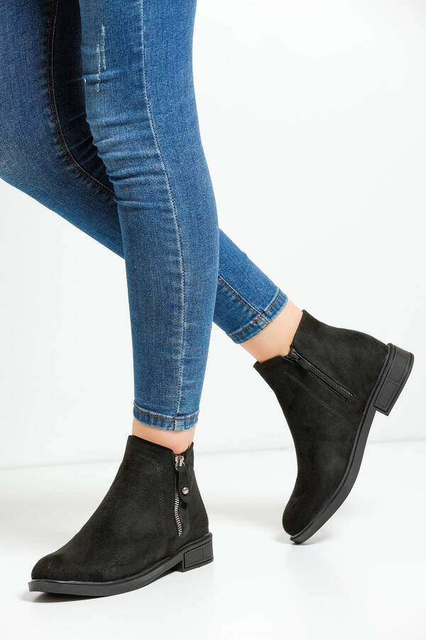 Women's Boot A106A - Black Suede - 2