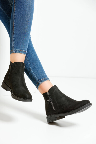 Women's Boot A106A - Black Suede - 3