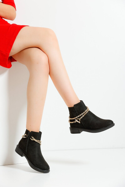 Women's Boot A205 - Black Suede - 3