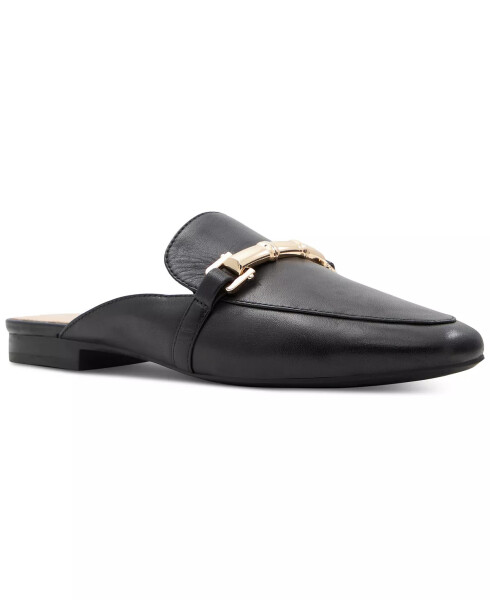 Women's Boski Tailored Bit-Ornament Flat Mules Black - 6