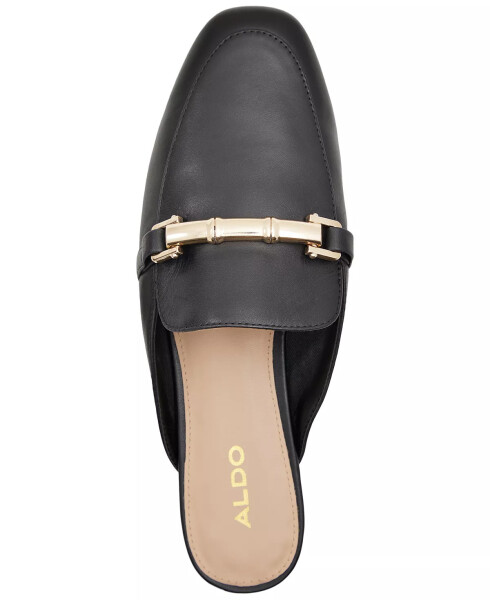 Women's Boski Tailored Bit-Ornament Flat Mules Black - 9