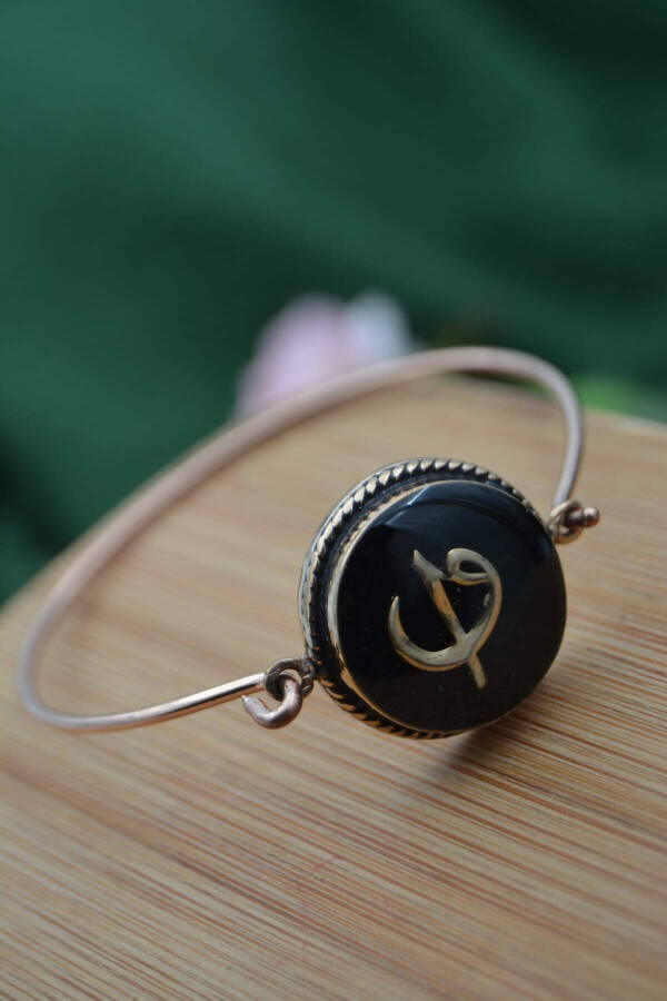 Women's Bracelet Black Elif and Vav Figure Elegant Design - 2