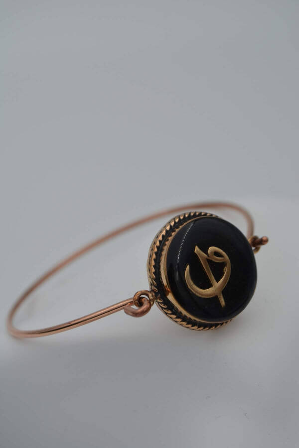 Women's Bracelet Black Elif and Vav Figure Elegant Design - 4