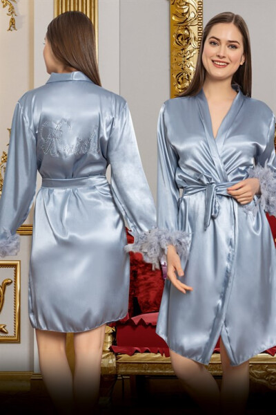 Women's Bride Satin Dressing Gown 3052 - 3