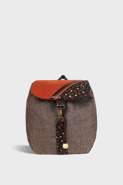 Women's Brown Backpack Ksırt04 - 10