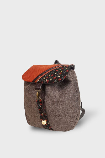 Women's Brown Backpack Ksırt04 - 16