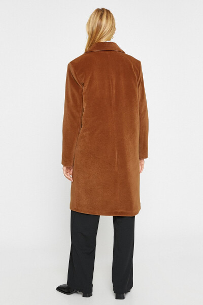 Women's Brown Coat - 4