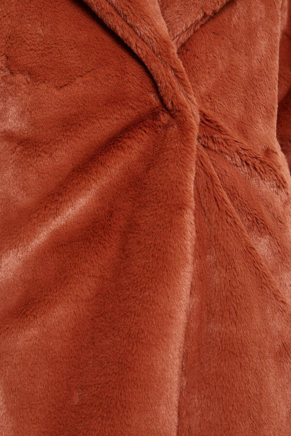 Women's Brown Coat 3WAK00289EW - 6