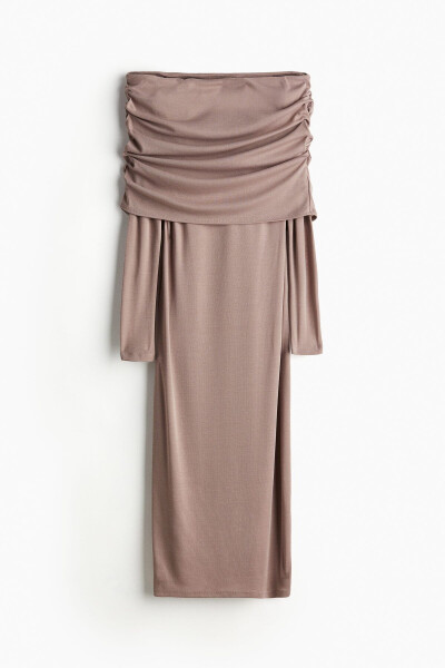 Women's brown strappy dress - 6