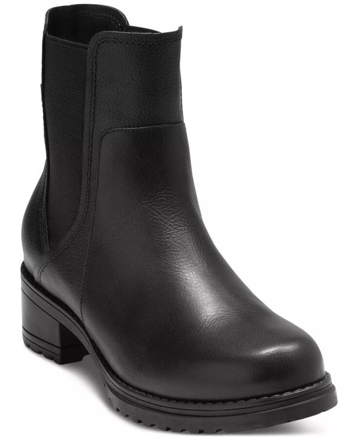 Women's Camea Chelsea Booties Black Leather - 1