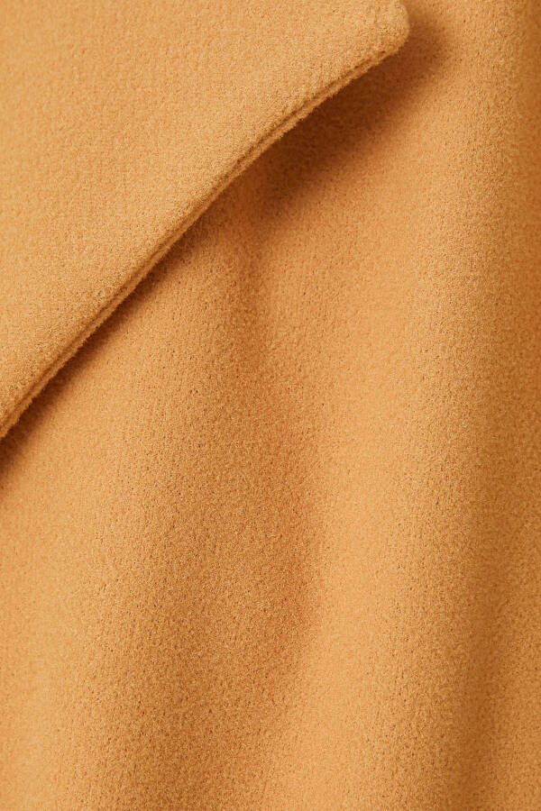 Women's Camel Hair Coat 3WAK00247EW - 6