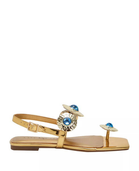 Women's Camie Stone Square Toe Sandals Gold - 26