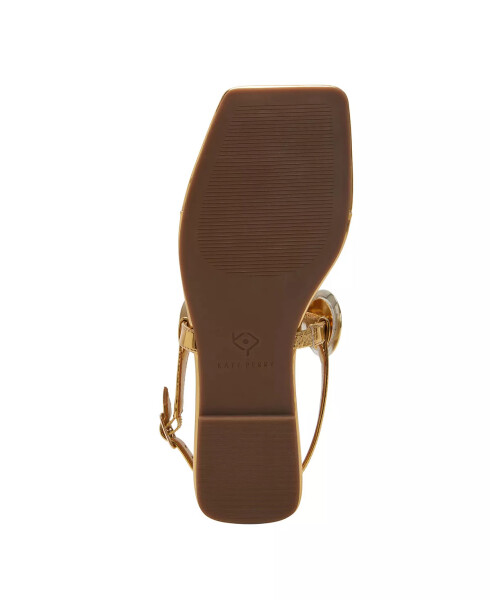 Women's Camie Stone Square Toe Sandals Gold - 5