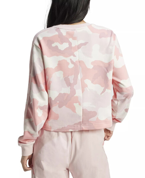 Women's Camo Crewneck Sweatshirt Sandy Pink - 2