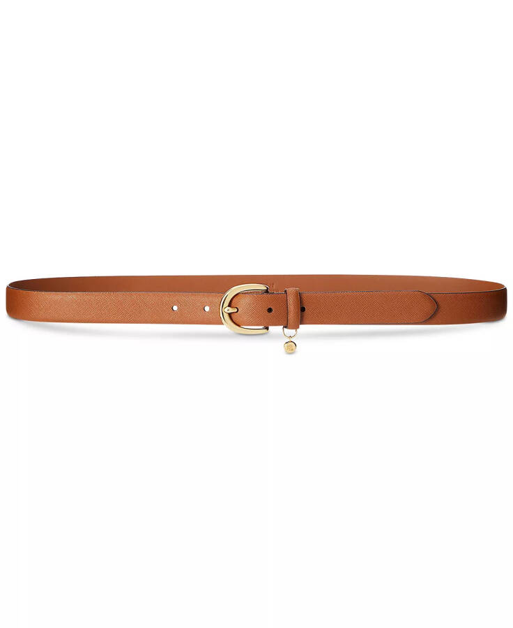 Women's Charm Crosshatch Leather Belt Lauren Tan - 1