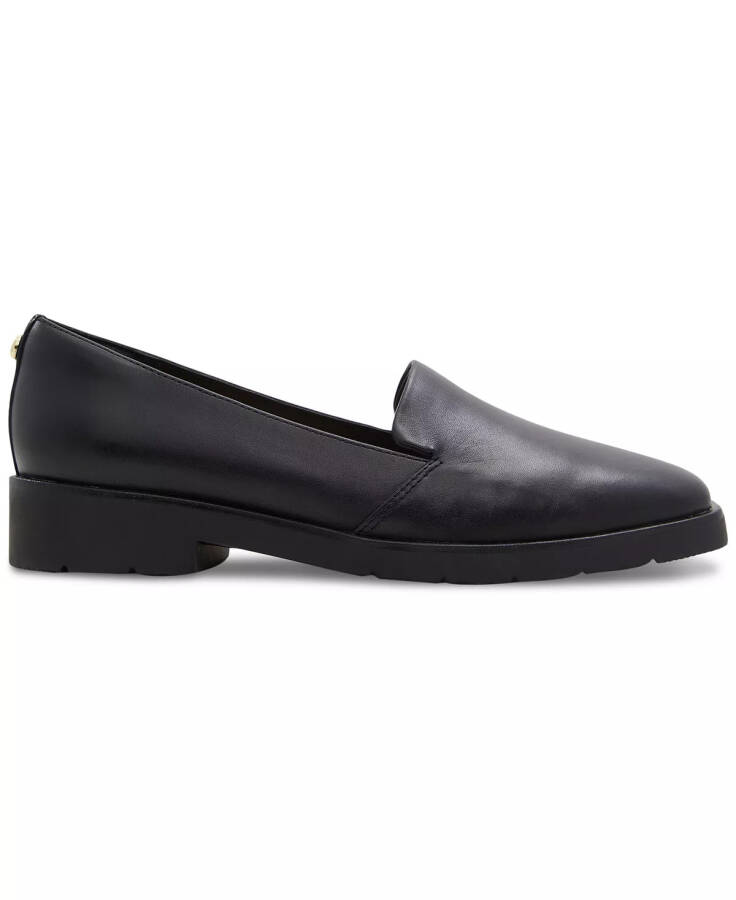 Women's Cherflex Slip-On Tailored Loafer Flats Black Leather - 2