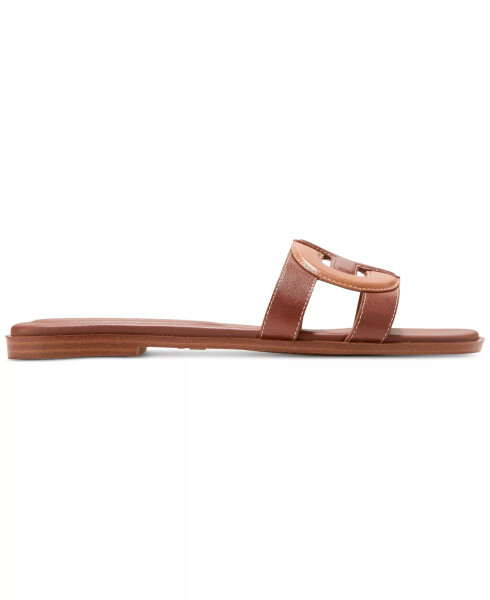 Women's Chrisee Flat Sandals Dark Cuoio, Pecan Leather - 2