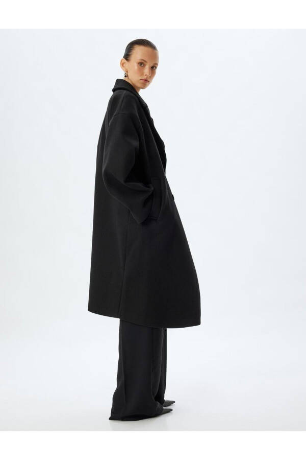 Women's Coat 5wak00016ew Black - 3