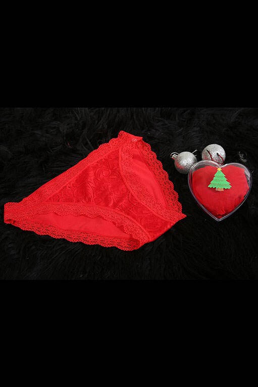 Women's Christmas Red Slip - 2