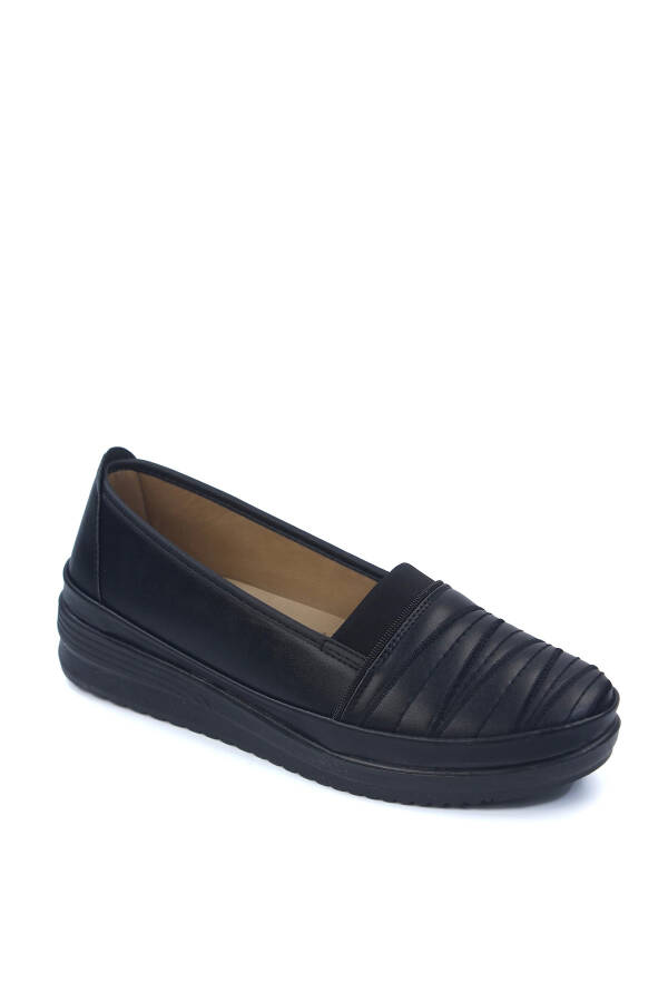 Women's Comfortable Everyday Ballerinas A008 - Black - 1