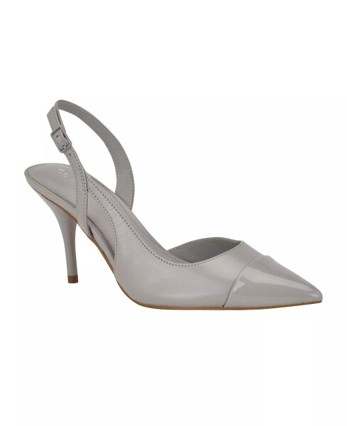 Women's Corinny Pointy Cap Toe Dress Slingbacks Light Gray - 1