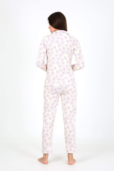 Women's Cotton Long Sleeve Pajama Set 2776 - 9