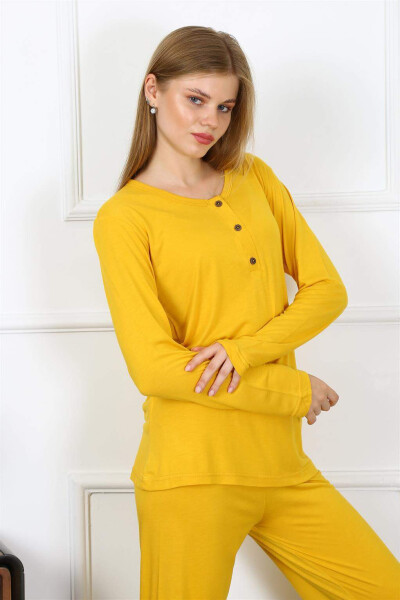 Women's Cotton Long Sleeve Pajama Set 4167 - 3