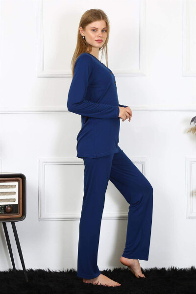 Women's Cotton Long Sleeve Pajama Set 4169 - 4