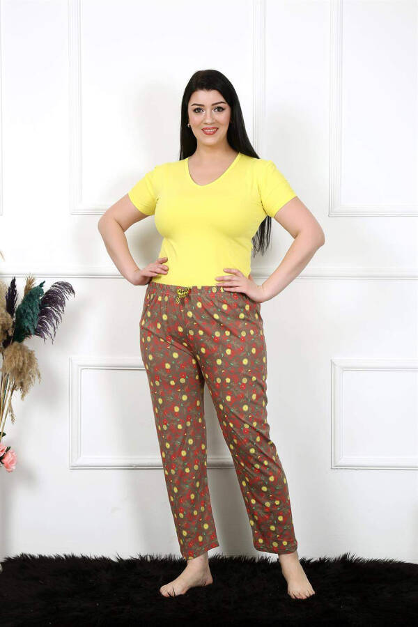 Women's Cotton Plus Size Bottom Pajama 27470 - 1