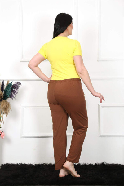 Women's Cotton Plus Size Sleep Pants 27476 - 4