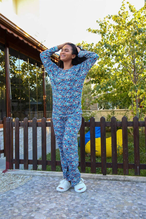 Women's Cotton Wide Leg Pajama Set 4125 - 3