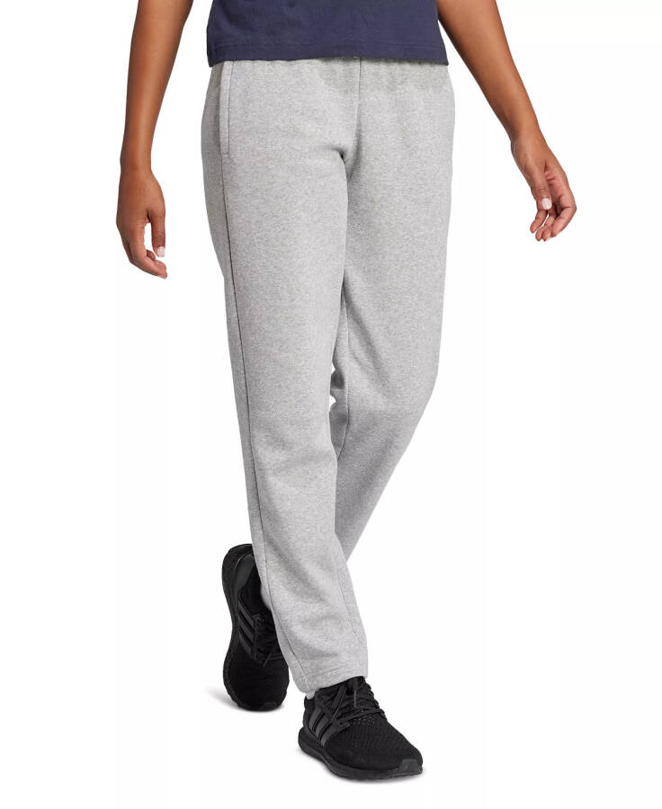 Women's Cozy Small Logo Fleece Sweatpants in Medium Grey Heather - 6