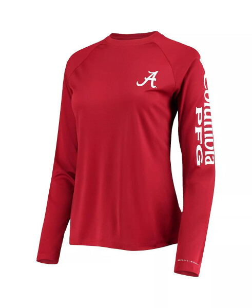 Women's Crimson Alabama Crimson Tide PFG Tidal Long Sleeve T-shirt Crimson - 3