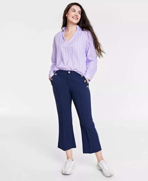 Women's Cropped Sailor Pants, Created for Macy's Intrepid Blue - 4