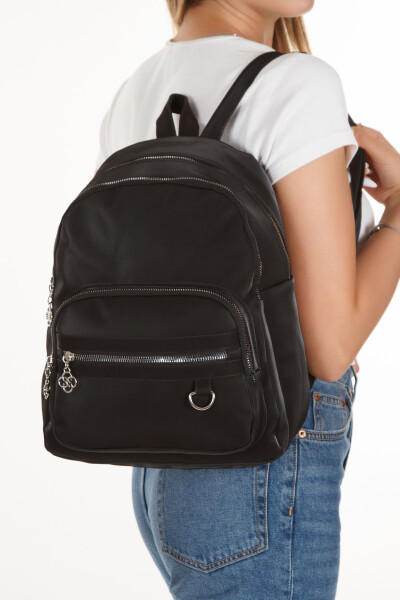 Women's Daily Black Backpack - 12