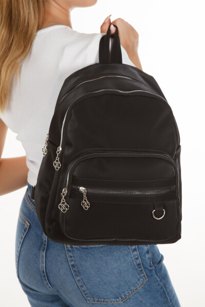 Women's Daily Black Backpack - 13