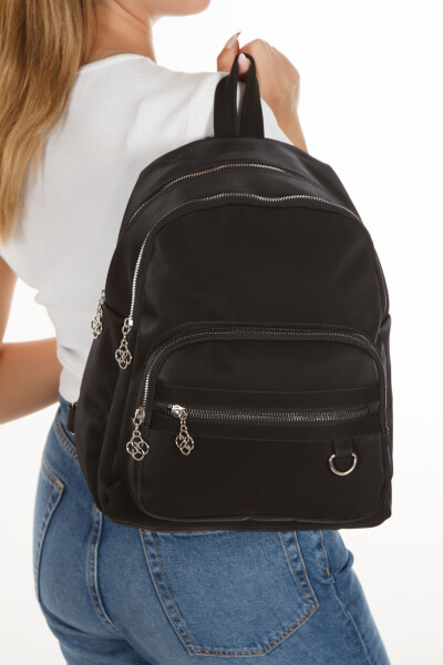 Women's Daily Black Backpack - 5