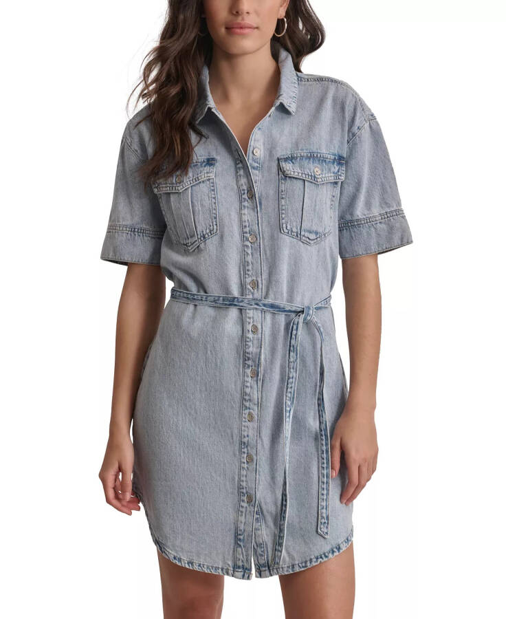 Women's Denim Shirtdress Reflection - 1