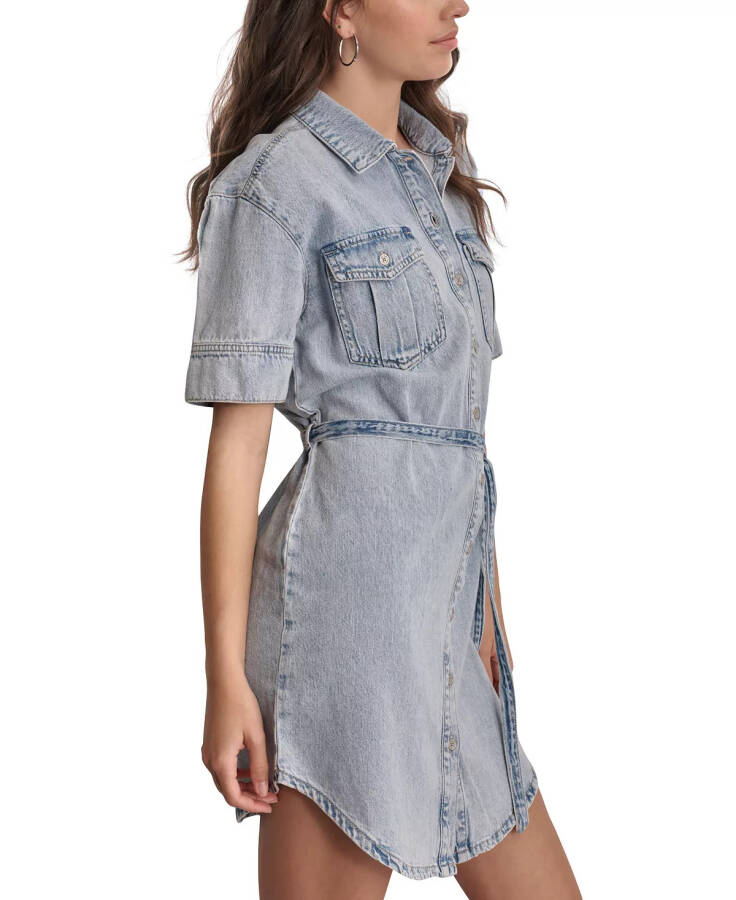 Women's Denim Shirtdress Reflection - 3