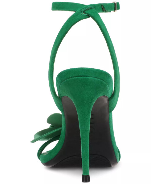 Women's Devynn Flower Dress Sandals, Created for Modazone Green Suede - 3