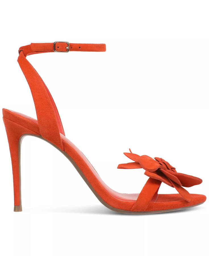 Women's Devynn Flower Dress Sandals, Created for Modazone Orange Suede - 3