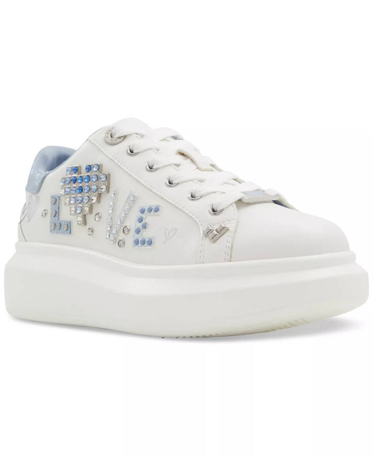 Women's Digilove Platform Lace Up Sneakers Medium Blue - 1