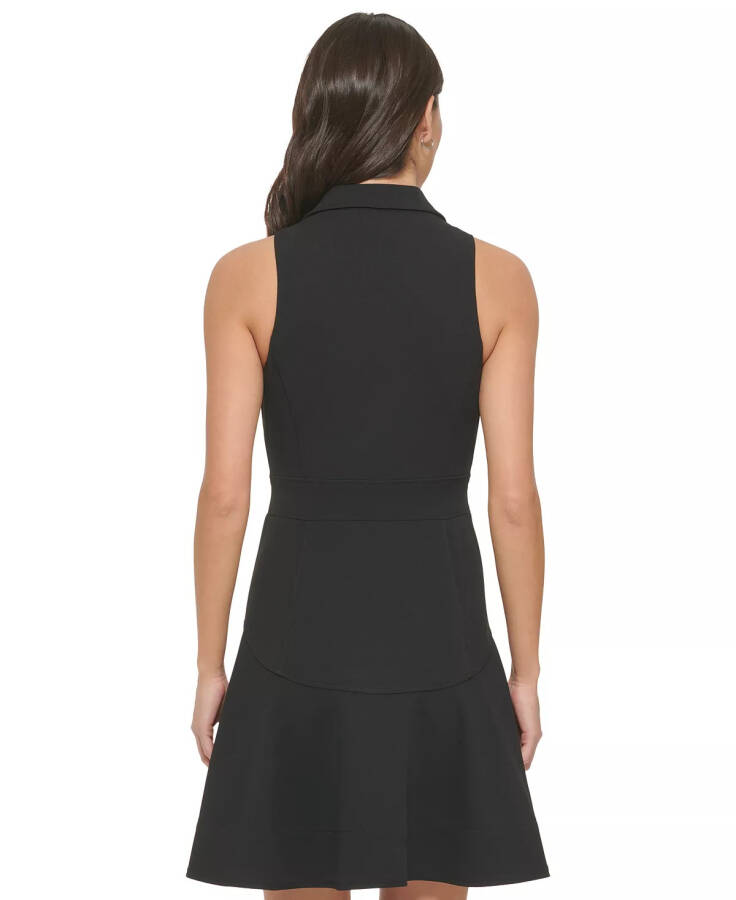 Women's Double-Breasted Blazer Dress Black - 4