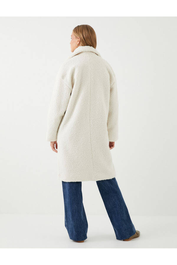 Women's Ecru Coat - 4