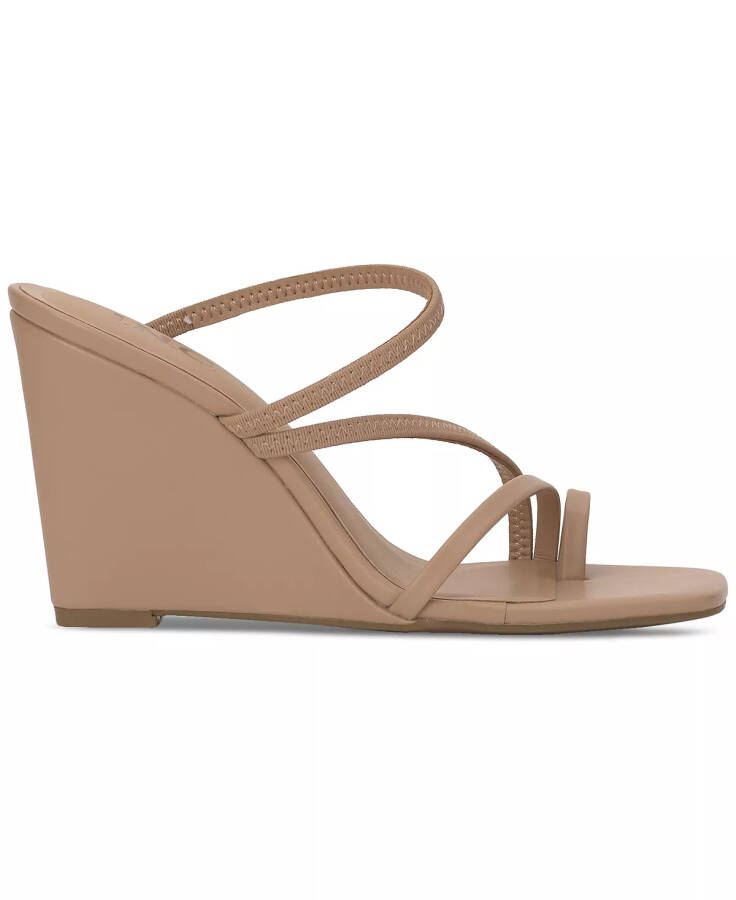 Women's Eiana Toe-Ring Wedge Sandals, Created for Modazone Dark Almond Smooth - 2